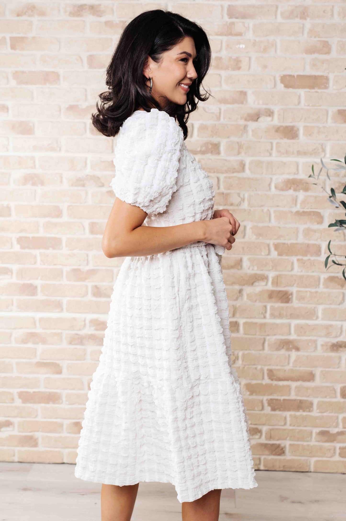 Hadly Bubble Midi Dress