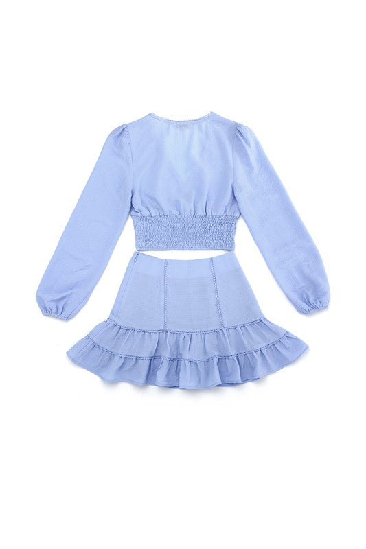 Dallas Smocked Ruffle Skirt Set