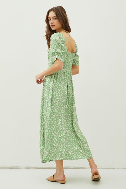 Laura Floral Smocked Maxi Dress