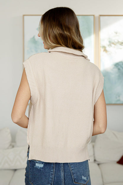 Staci Cable Knit Vest