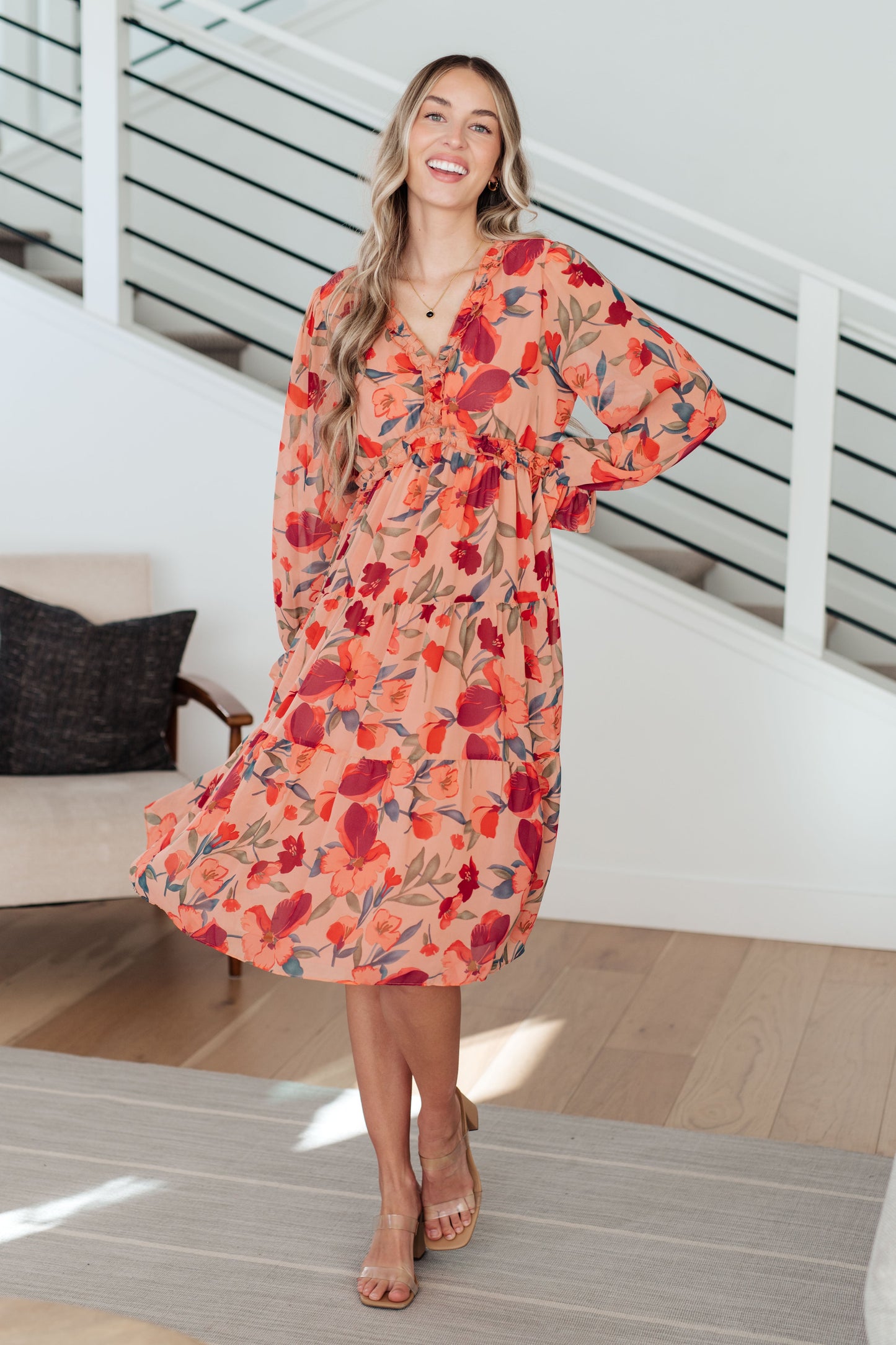 Kori Floral Midi Dress