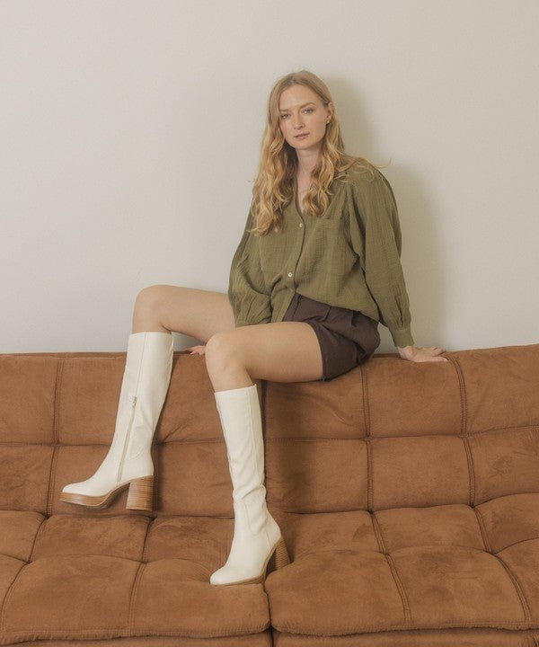 Alix Platform Knee Boots - 4 Colors - J. Madison & Co.