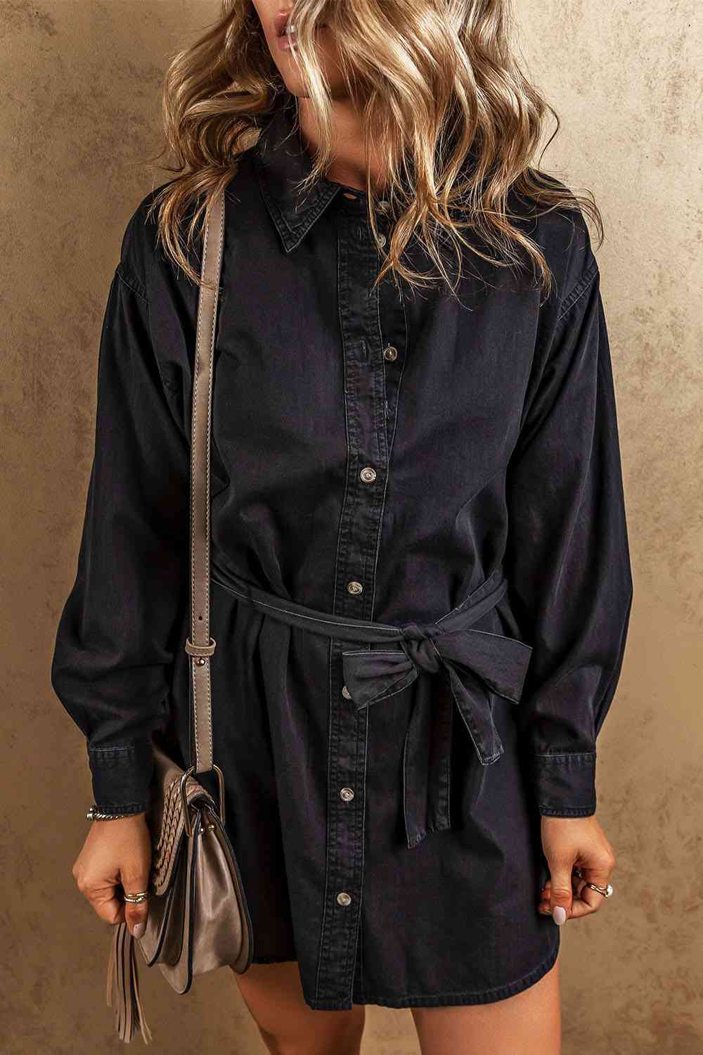 Danielle Button Up Denim Dress - J. Madison & Co.