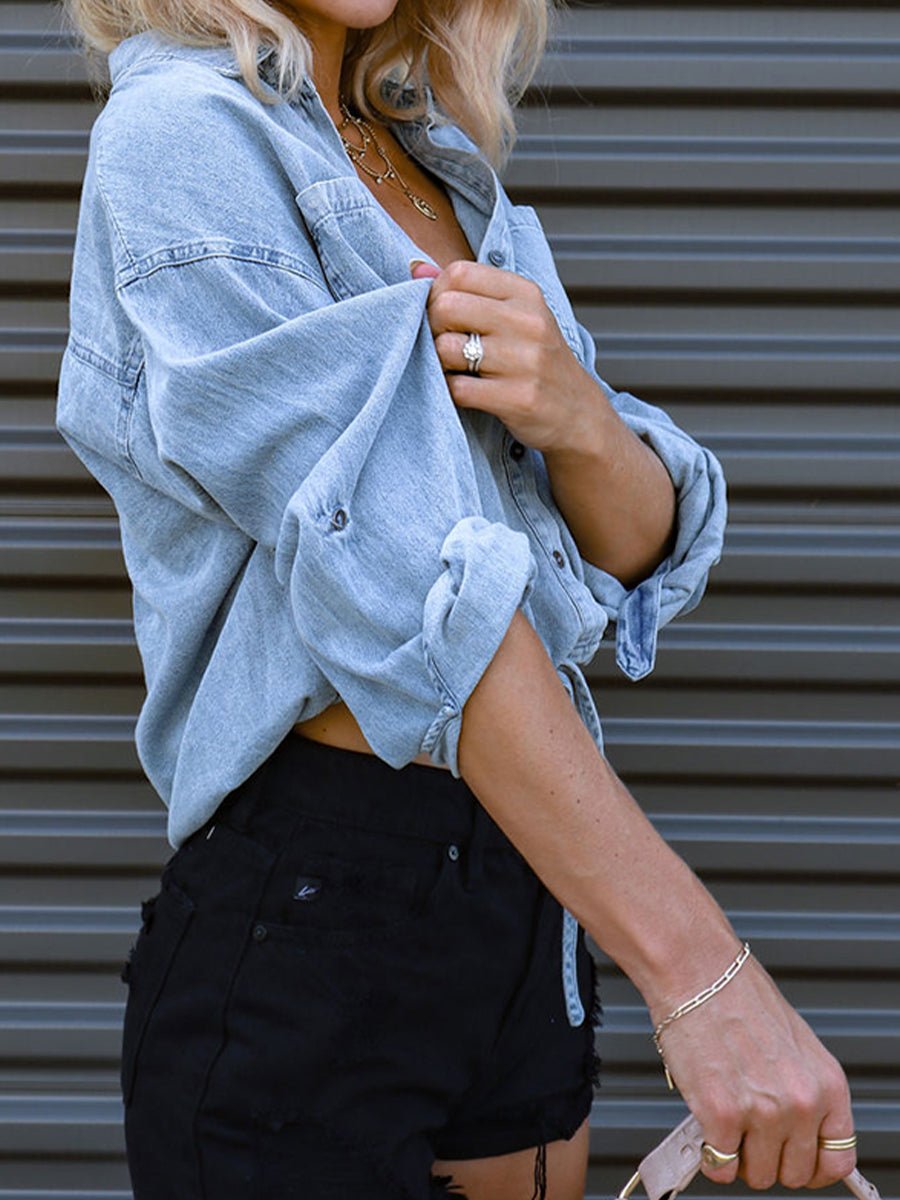 Dolly Denim Top - J. Madison & Co.