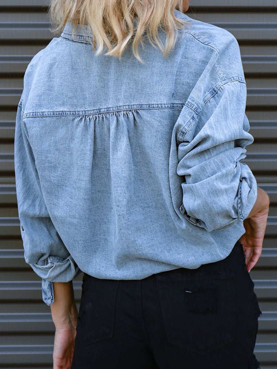 Dolly Denim Top - J. Madison & Co.