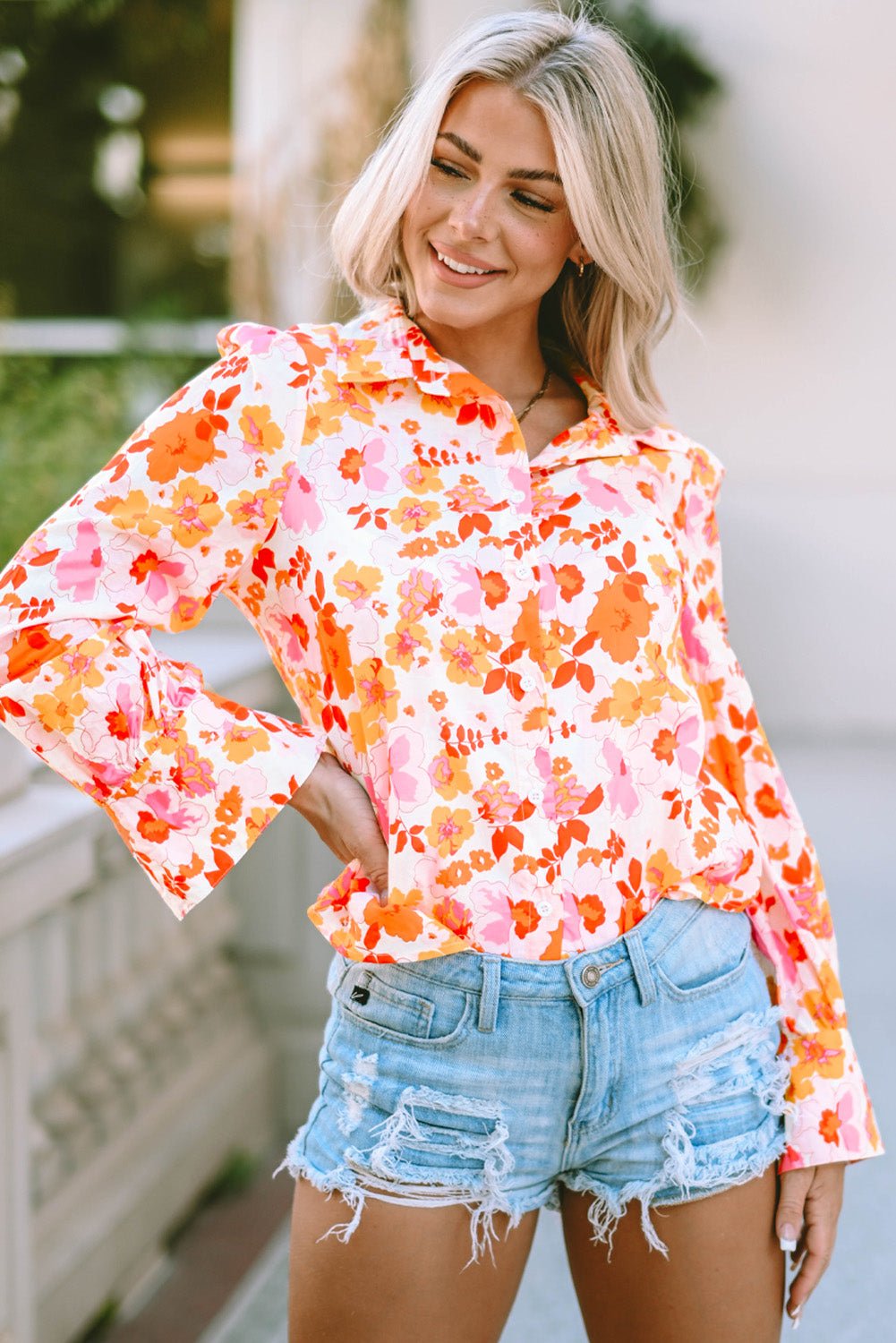 Flower Child Button Down - J. Madison & Co.