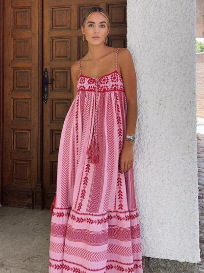 Dani Crochet Babydoll Maxi Dress