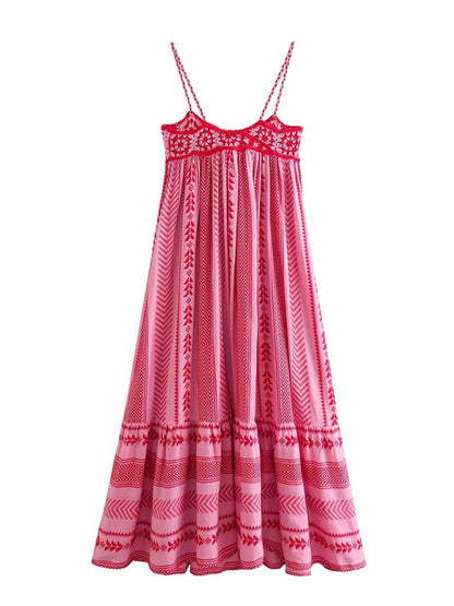 Dani Crochet Babydoll Maxi Dress