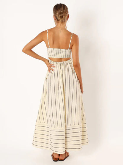 Lexi Striped Cutout Maxi Dress - 2 Colors