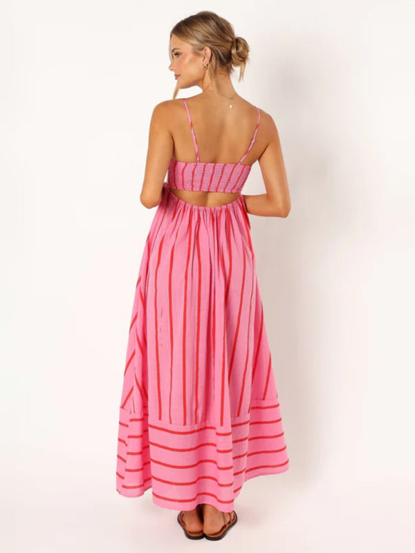 Lexi Striped Cutout Maxi Dress - 2 Colors