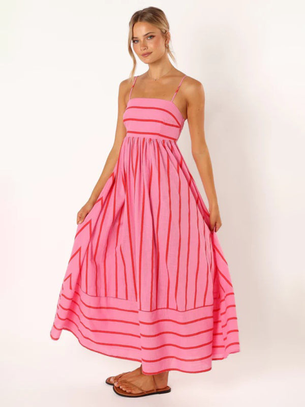 Lexi Striped Cutout Maxi Dress - 2 Colors