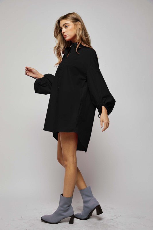 Meredith Tie Sleeve Shirt Dress - J. Madison & Co.