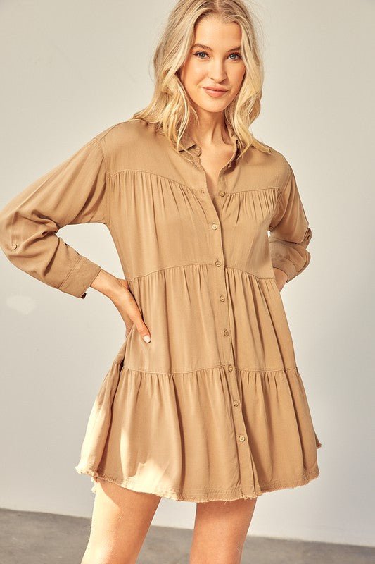 Raquel Mini Shirt Dress - J. Madison & Co.