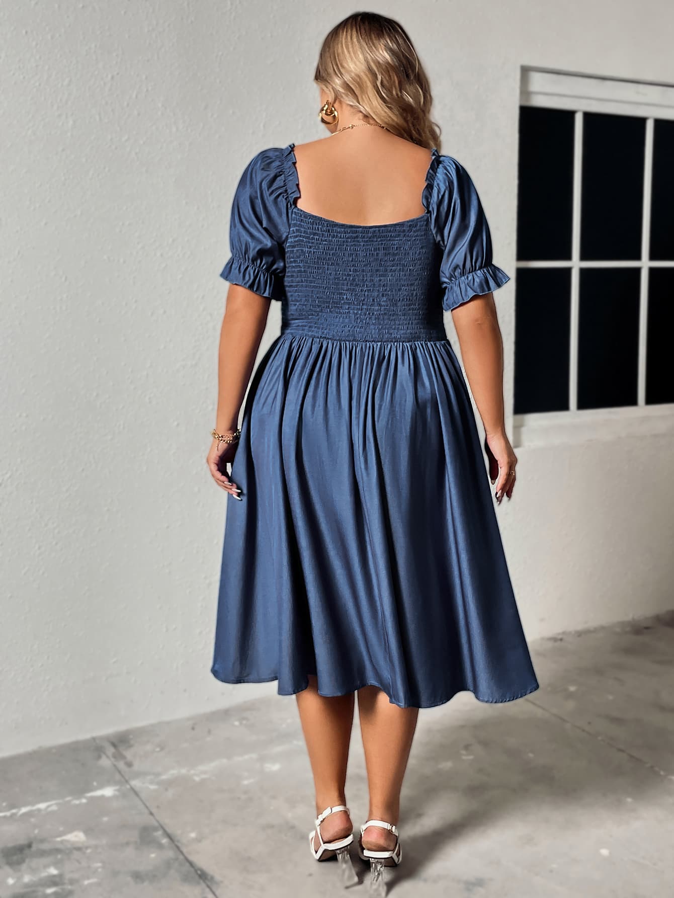 Sweetheart Ruched Midi Dress - J. Madison & Co.