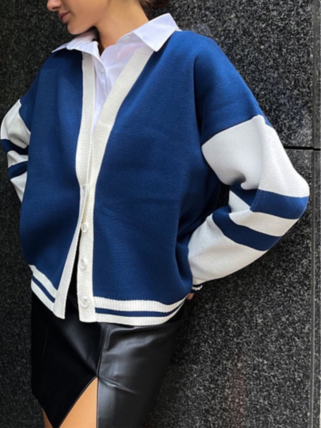 Varsity Blues Cardigan - J. Madison & Co.