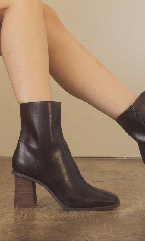 Vera Square Toe Ankle Boots - J. Madison & Co.